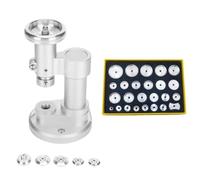 JJoias Watch Bottom Cover Presser, Spiral Manual Crystal Bezel Punching Machine, Watch Back Snap Closure Watch Back Cover Sealing Machine,Machine + Plastic Mold