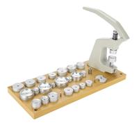 JJoias Watch Press Device Back Cover Closer, Watch Stamping Tool Set with 25 Capper Dies, Watch Back Case Closer Watch Back Cover Capping Machine