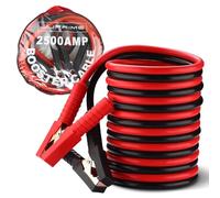 JJOnlineStore - Professional Car Battery Booster Cables | Heavy Duty 2500AMP Clamps Jumper Leads for Petrol Diesel Car Van HGV Cars Truck with Zippered Carry Case (4M/11.5ft)