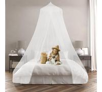 JJOnlineStore - White Dome Mosquito Nets for Beds | Mosquito Net Travel Mosquito Net Bed Curtains | Bed Canopy for Double Bed Hammocks Cribs for Indoor/Outdoor, Camping, Easy Setup (60*250*1200cm)