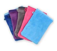 JJPJL 5 PSC Wash Cloth Body,Wash Mitts Body and Face,Shower Mitt,Bath Mitt,Face Cloth Wash Mitt,Reusable Makeup Remover Mitt Gloves,Small Hand Towels,15x20cm,5 Colors