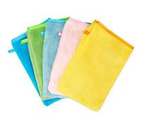 JJPJL 5 PSC Wash Cloth Body,Wash Mitts Body and Face,Shower Mitt,Bath Mitt,Face Cloth Wash Mitt,Reusable Makeup Remover Mitt Gloves,Small Hand Towels,15x20cm(Type 2)