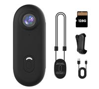 JJPOBYL 1080P Thumb Action Camera, 128GB Wearable Mini Body Cam, with IPX7 Waterproof & Magnetic Accessories, High Battery Capacity for 2H Vedio Time, Fit for Biking, Diving, Animals Recording