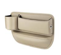 JJQFLB PU Leather Car Console Side Pocket for Mercedes Benz Mercedes-EQ EQA EQB EQC EQS 300 350 400 580 450+, Car Seat Gap Filler Organiser Front Seat Gap Filler with USB Charging Hole