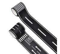JJQHYC 2 Roll Road Tape for Kids Mini Cars Floor Track Road Sticker Highway Traffic Tape