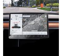 JJRFVBGT Car Interior Parts Car Styling GPS Navigation Screen Glass Protective Film Sticker Compatible With Tesla For Model Y 2021 2022 Present Control Of LCD Screen