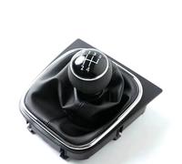 JJRFVBGT Car Speed Gear Shift Knob Compatible with for Jetta R32 2004-2014 5 Speed Stick Gear Shift Knob with Boot Collar Case Car-Stying Car Interior Parts Accessories