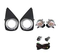 JJRFVBGT Front Foglamp Assembly Compatible With For Yaris 2014 2015 2016 2017 Car Headlights Front Bumper Fog Lamps DRL Daytime Running Lights Car Accessories