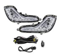JJRFVBGT Front Foglamp Assembly Compatible With Hyundai For Accent 2012 2013 2014 2015 2016 2017 Car Daytime Running Lamp Front Bumper Fog Light Headlight Car Accessories