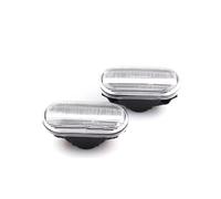 JJRFVBGT Mirror Indicator Light Compatible With Nissan For Navara D40 Pick-Up 2160AX000 Car Side Marker Light Dynamic Sequential Turn Signal Light Replacement Parts(Silver)