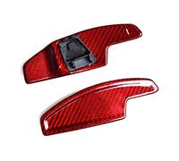 JJRFVBGT Paddle Shifter Carbon Fiber Gear Shift Paddle Decoration Compatible with for Golf 8 MK8 R/GTI 2020 2021 Car Steering Wheel Paddle Shifters Extensions(Red)