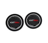 JJRY 2PCS Car Cup Holder Coasters for Peugeot GT GTI GTLINE 206 208 307 308 Car Cup Holder Insert Mat Anti Slip Cup Coaster Interior Accessories,BLACK GT LINE