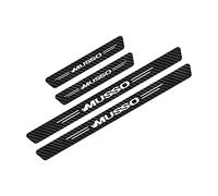 JJRY 4PCS Car Door Sill Protector Stickers for SsangYong Rexton Korando Kyron Actyon Musso Tivoli Front Rear Sill Guard Anti Scratch Stickers Inner Accessories,For Musso