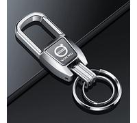 JJRY Volvo Keychain & Keyring for XC60, XC40 & S90, Silver Car Accessory