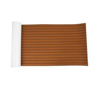 JJsdwin Boat Flooring Decking Sheet, EVA Marine Foam Flooring Mat with Fur, Synthetic Floor Pad Fit for Yacht, Kayak, Sailing and RV Boats, Brown