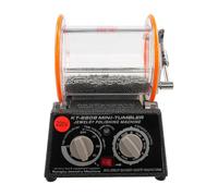 JJsdwin Electric Jewelry Polisher, Tumbler Polishing Machine with 1 Bag Polishing Beads , Mini Rotary Surface Polisher for Stone and Coins, Timer 0-60 Minutes
