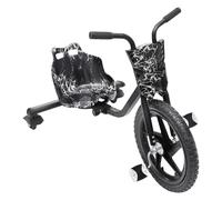 JJsdwin Kids Drift Trike Scooter, 3 Wheeled Drifting Ride-On, Pedal-Drift Bike Bicycle for Homes and Amusement Parks, Max. Load Capacity 80kg, Black