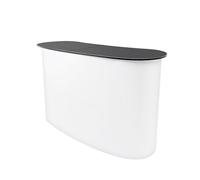 JJsdwin Tradeshow Podium Table, Trade Show Pop Up Tables, Display Exhibition Counter Stand for Promotions, Load-Bearing Capacity 70kg, 132 x 40 x 90 cm