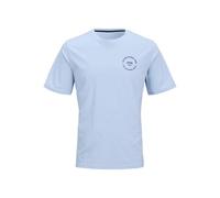 JACK & JONES Men's Jjsimon Tee SS Crew Neck T-Shirt, Chambray Blue/Print: Small, M