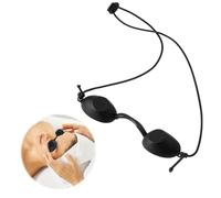 JJUNW 1 Pc Solarium Glasses, Tanning Goggles Sunbed Eye Protection Laser Safety Glasses, Black Sunbed Goggle Uv Infrared Eye Goggles Led Eye Mask for Beauty Clinic Patient(1 PC)