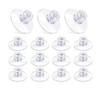 JJUNW 15 Pcs Suction Cups with Screws and Nuts, 32mm Strong Suction Cup | Clear 32mm Strong Suction Cup for Glass Window Car Bathroom Wall Plastic Sucker Pad
