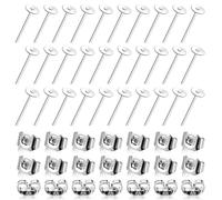 JJUNW 500Pcs Earring Posts, Stainless Steel Flat Pad Hypoallergenic Stud Earrings Blank Earring Pin Studs for Jewelry DIY Making Findings(4 mm)