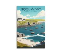 JJUPUV Aran Islands VIreland Vintage Travel Posters Wall Art Scroll Canvas Painting Picture Living Room Decor Home 24x36inch(60x90cm)