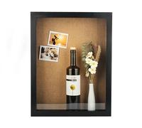 JJWLWEI 16x20 Extra Large Shadow Box, Super Deep Shadow Box Display Case with Magnetic Door，for Displaying Photo Souvenir Collection（Black）