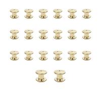 JJWNMLL 20Pcs Chicago Screw Posts,M5*6mm Rivet Chicago Binding Screws Gold