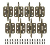 JJWNMLL 8PCS Hinges, Decorative Hinge, 70x34mm Folding Butt Retro Hinges, Antique Mini Hinge with 48PCS Screws for Jewelry Box Drawer Wooden Box