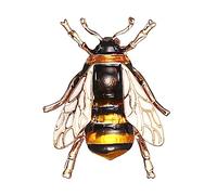 JJWNMLL Bee Brooches Insect Animal Pin Badge Crystal Honeybee Brooch Female Brooches Birthday Wedding Gift for Mum Wife Women Jewellery (B, 26 * 35mm)