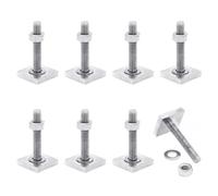 JJWNMLL T Track Bolts 8pcs-Roof Rack Bolts M6x35mm with nut washer | 20x20x4mm Square Sliding Blocks for Roof Rack Cross Bars, Bike Kayak Racks