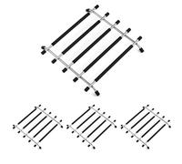 JJWNMLL trivets for kitchen worktops 4pcs - black kitchen worktop protector trivets for hot pans kitchen worktops protector with anti slip base