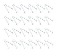 JJWNMLL Umbilical Cord Clip Disposable Plastic Pig Umbilical Navel Cord Clamp for Pet Animals Piglet Lamb Goat Puppy Kitten Farm Ranch Whelping Kit (White-24pcs)