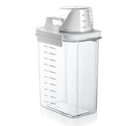 JJWUYUE Airtight Detergent Dispenser with Measuring Cup, Detergent Washing Powder Storage Box, Laundry Powder Box, Storage Container for Detergent, Food Container, 2300 ml, CYKJ-2302-2