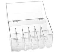 JJWUYUE Makeup Organiser, Lipstick Organizer, Make Up Organiser Storage, Cosmetic Organisers, Clear Lipstick Holder with 18 Slots, Beauty Organizer, Makeup Storage Box for Vanity Table Bedroom