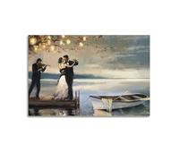 JJXCAC Jack Vettriano Twilight Romance Poster Decorative Painting Canvas Wall Posters And Art Picture Print Modern Family Bedroom Decor Posters 20x30inch(50x75cm)