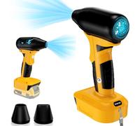 JJXNDO For DeWalt 20V Li-ion Lithium Battery Powered Jet Dry Blower, 130000RPM Compressed Air Duster, 4 Gear Adjustable Air Duster, Jet Fan Mini Blower for Tools, Car, Computer, Keyboard(No Battery)