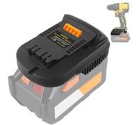 JJXNDO for Ridgid AEG 18V Hyper Li-ion to Dewalt 20V DCB205 DCB206 DCB200 Li-ion Battery Adapter