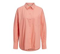 JJXX Women's Jxjamie Ls Relaxed Poplin Shirt Noos Blouse, Coral Haze, S
