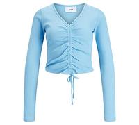 JJXX Jack&Jones A/S Women's Jxfenja Str Ls Rib Crop Top JSR, Aquarius, Large