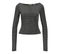 JJXX Jack&Jones JXSIGGA STR Glitter Boatneck LS TOP JRS, Silver, M