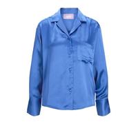 JJXX Women's JXEVA LS Comfort Satin Shirt NOOS Blouse, Blue Iolite, XS