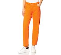 JJXX Jack & Jones Women's JXSEOUL Straight MW Jeans AKM NOOS, Red Orange, 29/34