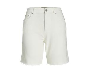 JJXX JXHazel Women's Denim Shorts Long, Ecru/Detail:AKM12, M