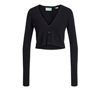 JJXX Women's Jxisabel Ls Soft Cropped Cardigan Knit, Black, XL