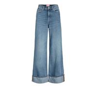 JJXX JXTOKYO Wide FOLD HW Jeans R254 DNM | Wide Leg Fit, Plain, Casual, Maximum temperature 40°C gentle process