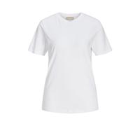 JJXX Anna Cotton Blend Organic T-Shirt Puffins Bill Orange Short Sleeve Relaxed Fit Tee Top - X/LARGE, BRTWHITE