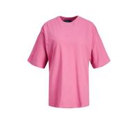 JJXX Women's Jxandrea SS Loose Every Tee Noos T-Shirt, Carmine Rose/Print: Magenta Logo, S