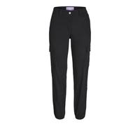 JJXX Women's Jxkendal-Zoe Reg Ankle Cargo Mw PNT Noos Trousers, Black, L